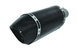 Universal Motorcycle Exhaust Muffler Carbon Hexagon L200 IN50