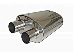 Universal Stainless Steel Exhaust Muffler Oval 210x125 L350 2-2 OD50