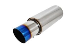 Universal Stainless Steel Exhaust Muffler Round D130 L300 IN60-50