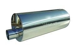 Universal Stainless Steel Exhaust Muffler Round D160 L400 OD64 Up-Down