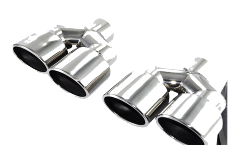 Universal Stainless Steel Exhaust Tip Dual 2x96x72 L160 IN60 Left