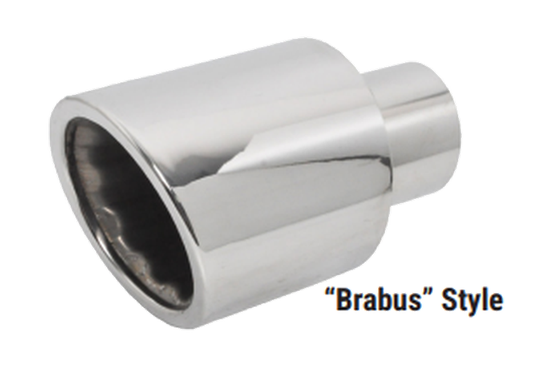 Stainless Steel Exhaust Tip D101 IND60 L200 'Brabus' Style